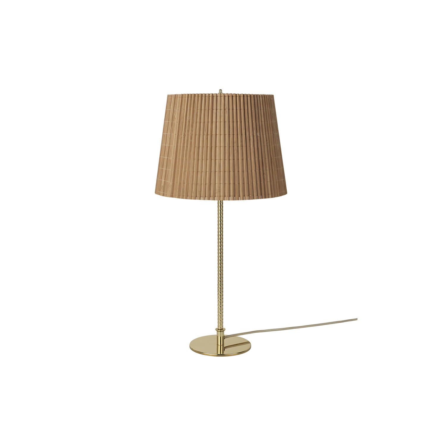 9205 Table Lamp, brass/bamboo