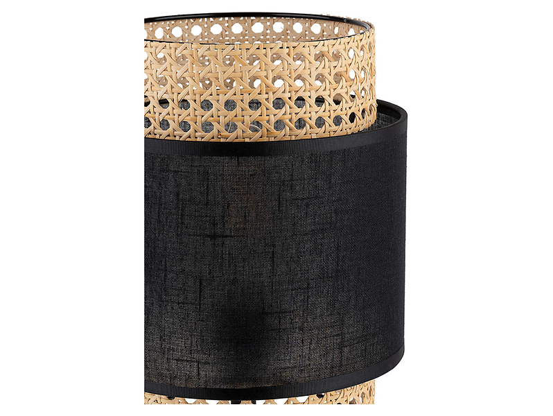 Lampa stołowa Boho Black metalowa beżowo-czarna