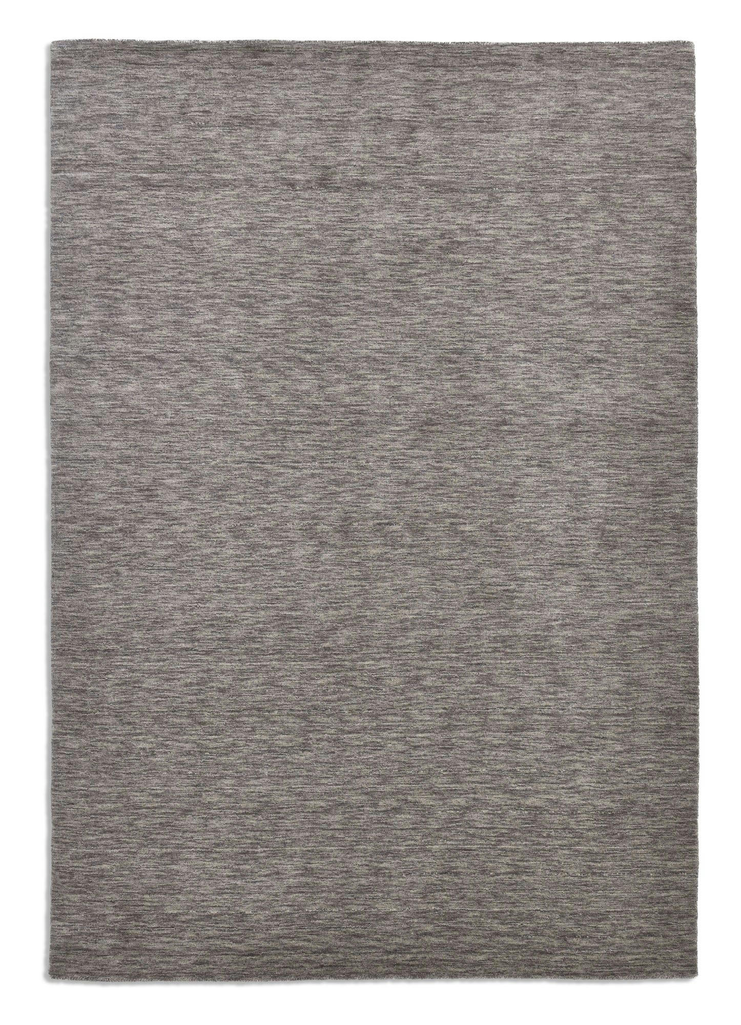 HOLI - Tapis salon - tissé main - 100% laine naturelle - gris 090x160 cm