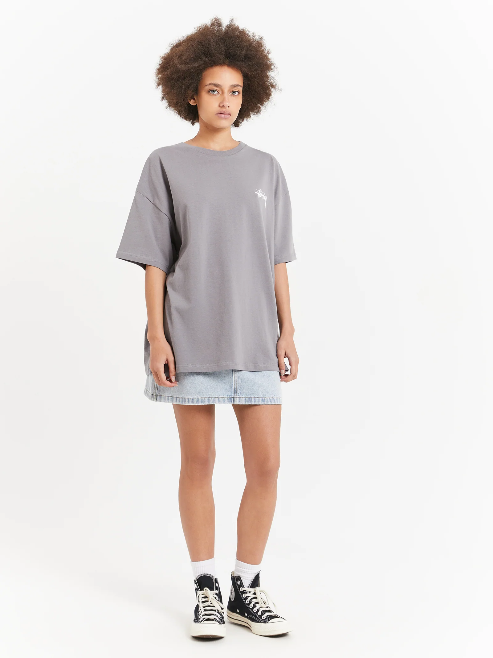 Workwear Denim Mini Skirt