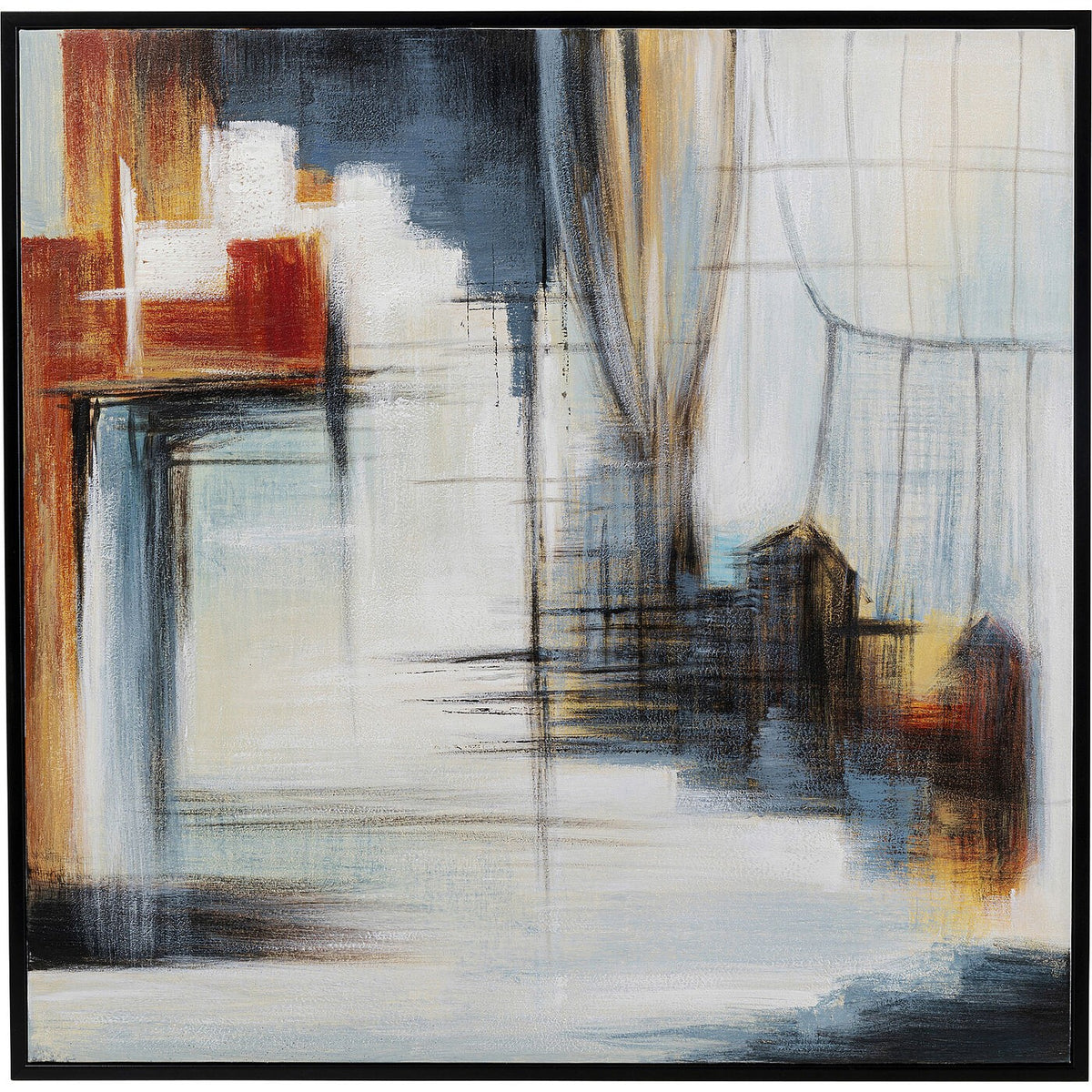 Kare Design Schilderij Visione Front 100x100cm