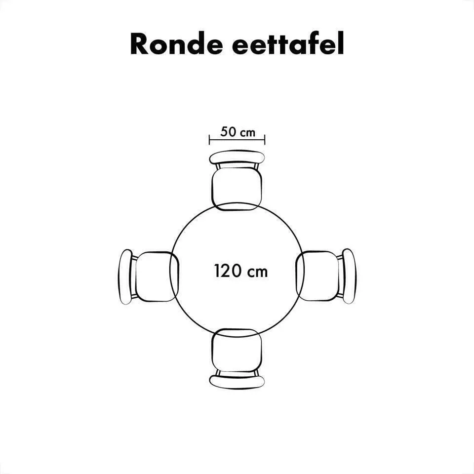 Lewis & Loft Eettafel Levi �?FSC? mangohout �?Rond �?&Oslash;120 cm �?Naturel