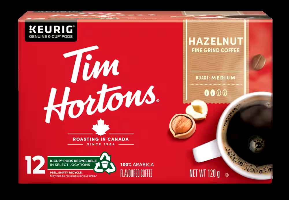 Keurig Tim Hortons Hazelnut Medium Roast K-Cup® Coffee Pods, 120-g, 12-pk