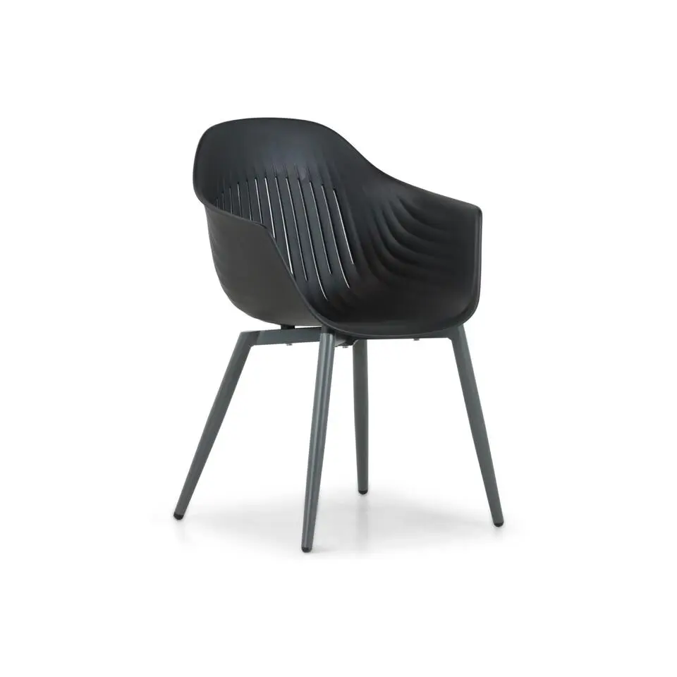 Tuinset 6 personen 240 cm Kunststof Grijs Lifestyle Garden Furniture