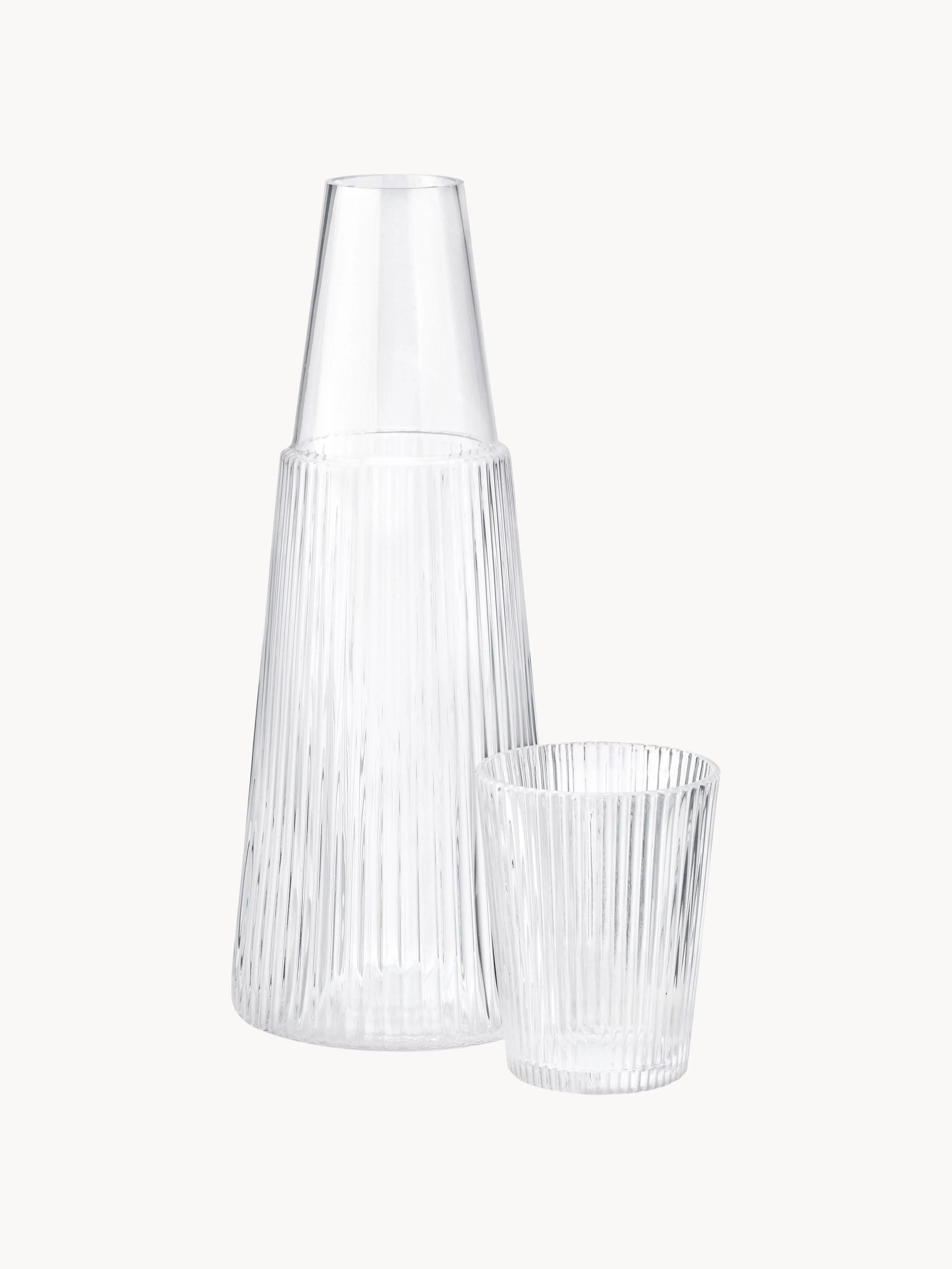 Karaffe Pilastro mit Glas, 1 L, 2er-Set