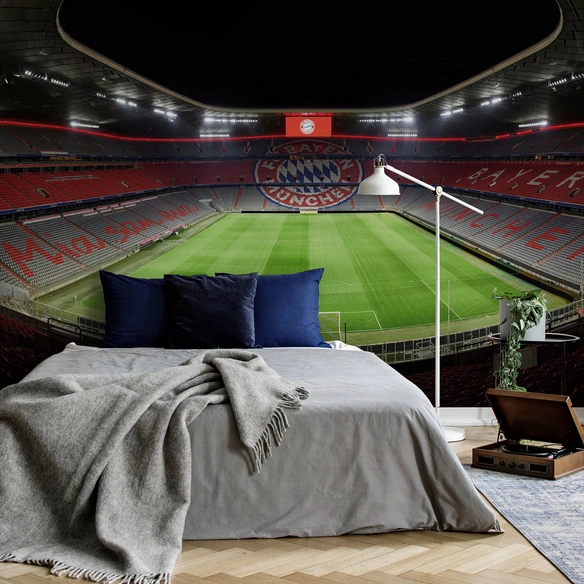Vliestapete »XXL Vliestapete«, FC Bayern München FCB Stadion, mehrfarbig, matt