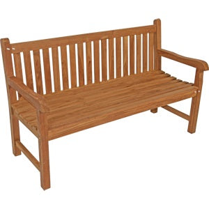 Lesli Living loveseat teak - zwart - 150x65x92cm