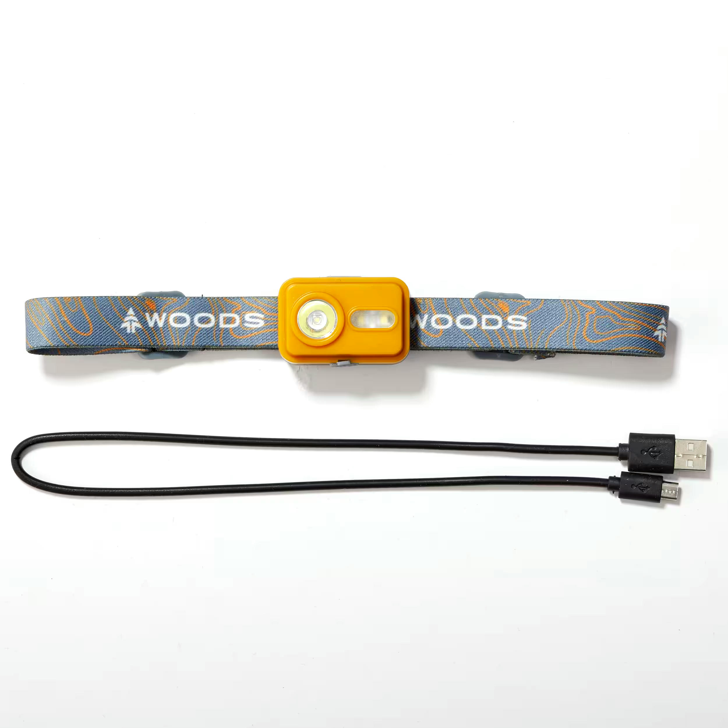 Woods™ Valo Reachargeable LED Camping Headlamp, w/ USB Cable, 90 Lumen