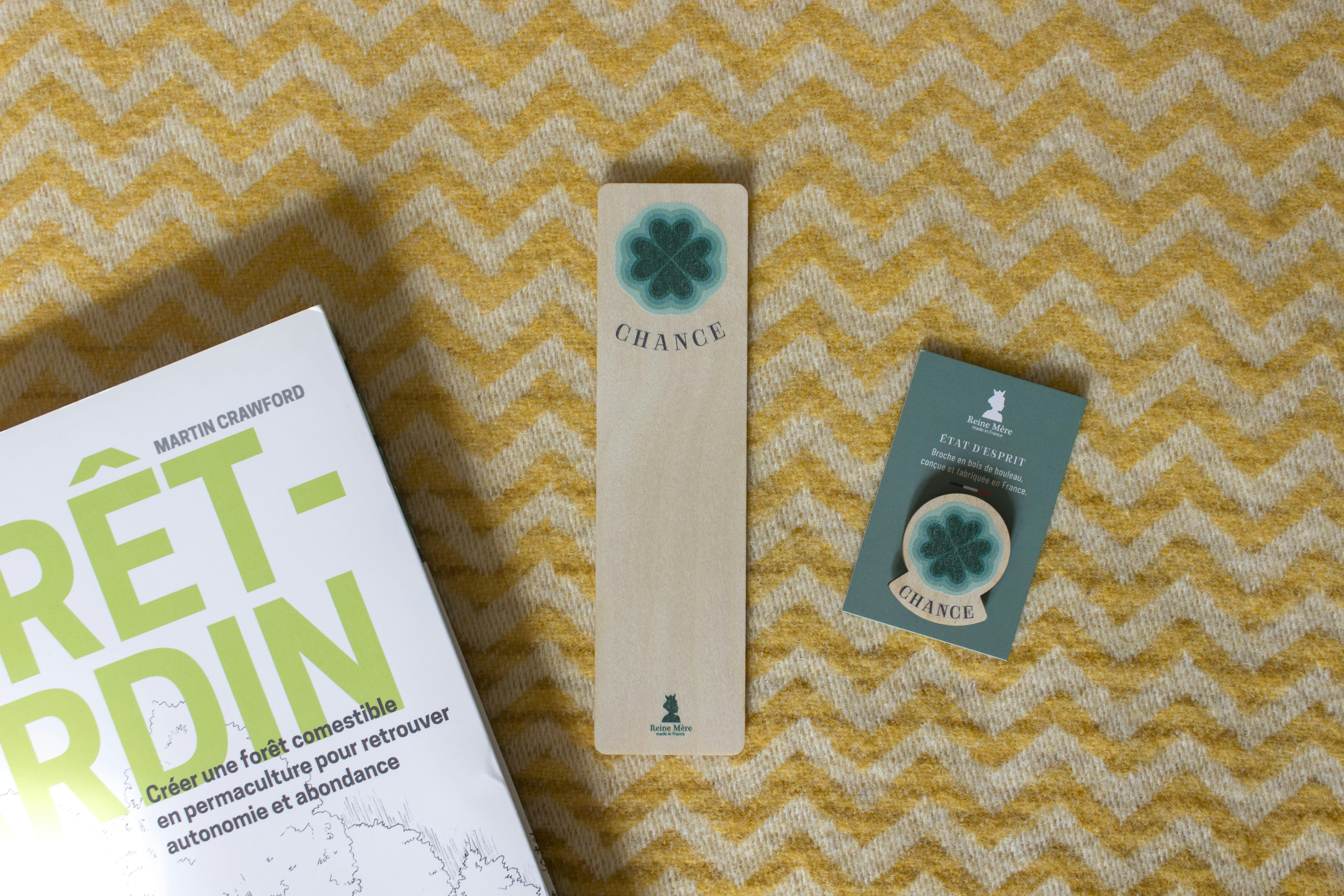 Chance - Marque-page en bois de bouleau flexible