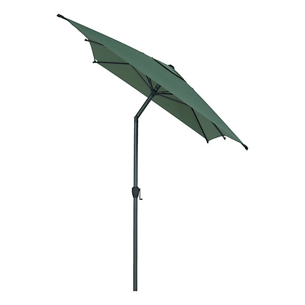 Parasol droit rectangulaire inclinable Loompa 3x2m vert olive - Hespéride