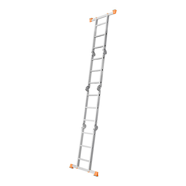 échelle pliante multiposition 4 éléments Magnusson en aluminium charge maxi 150 kg hauteur maxi 3,17 m