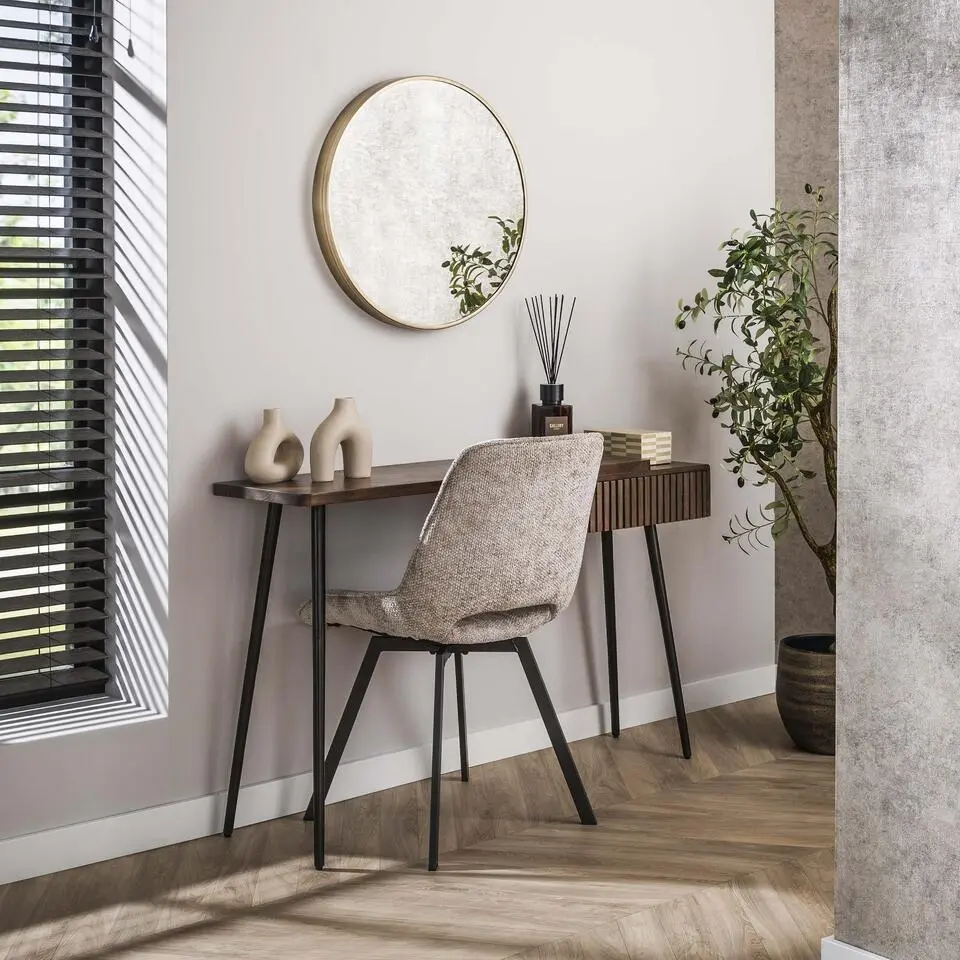 Hoyz Collection - Hal-kaptafel Carve 1 Lade - Massief Acacia Bruin