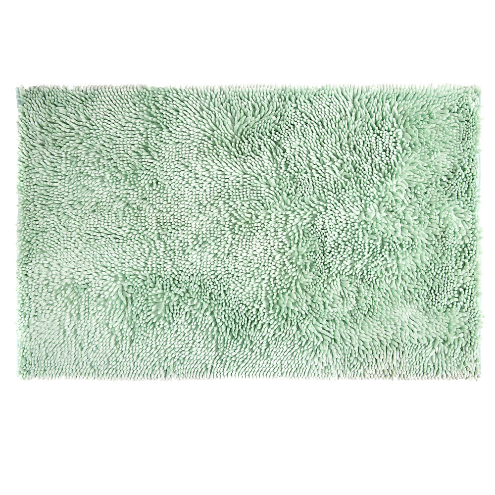 Tapis de bain polyester effet chenille 100x60cm