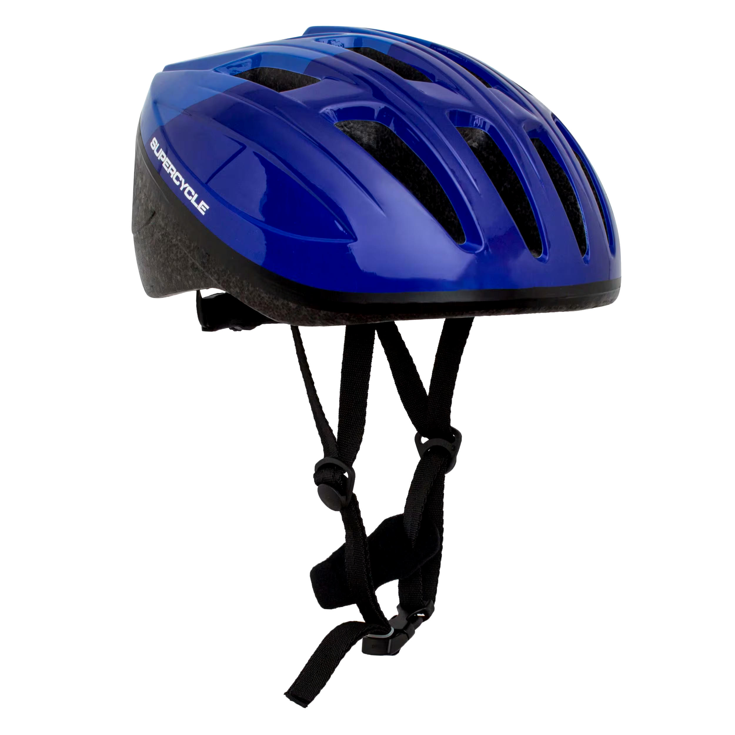 Supercycle Crosstrails Adult Bike Helmet with Cooling Vents, Blue