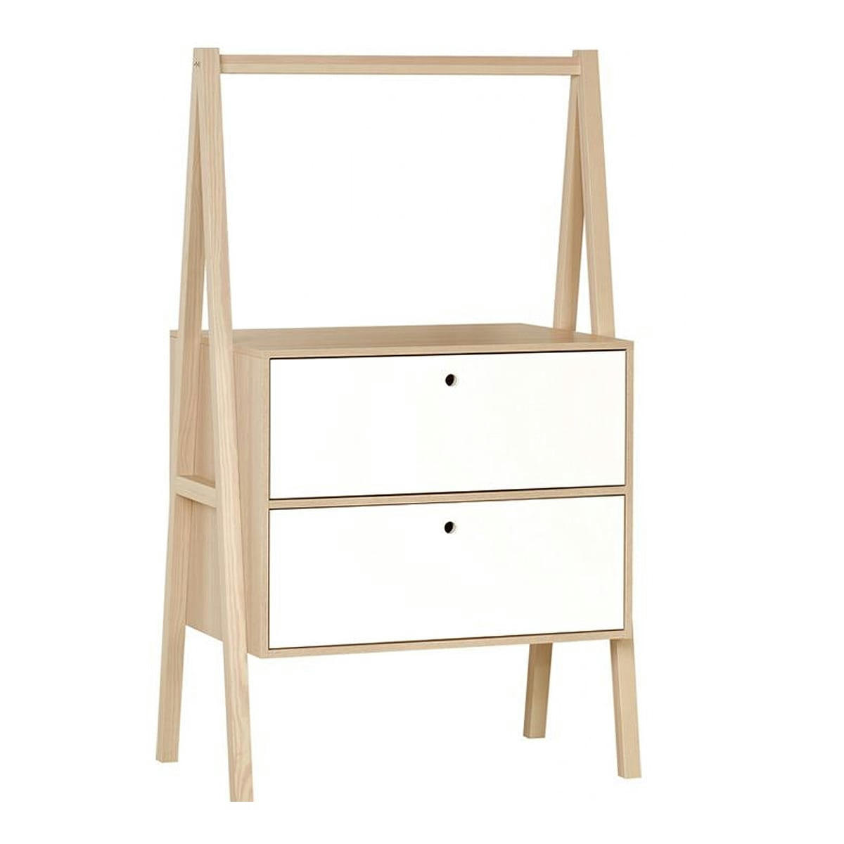 SPOT - Commode 2 tiroirs blanc