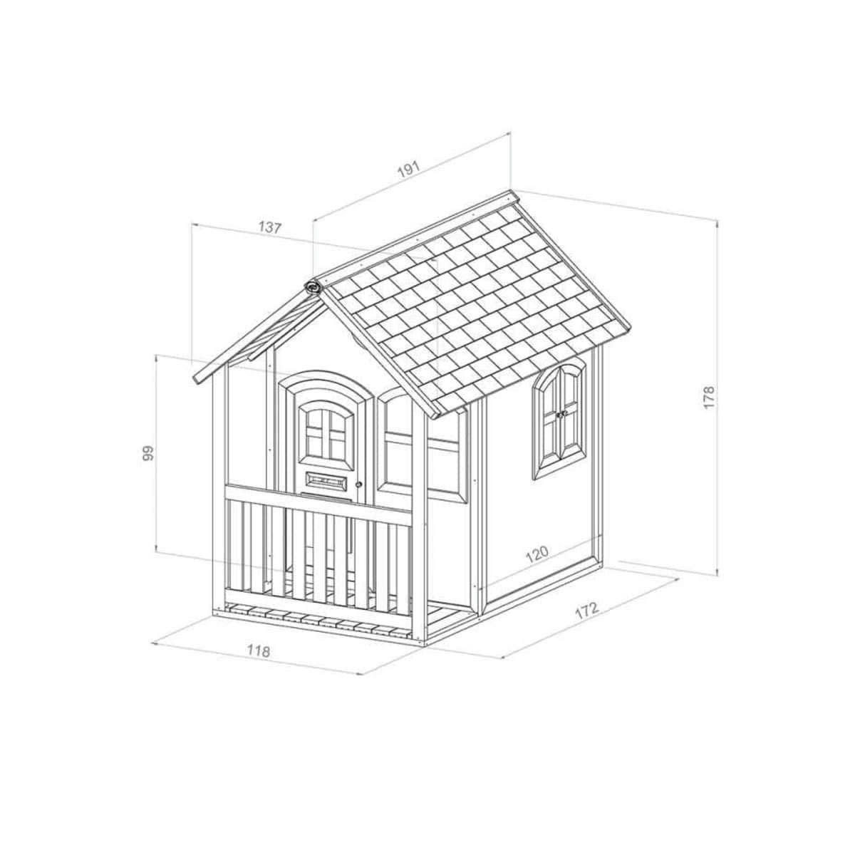 - Maisonnette pour enfant en bois