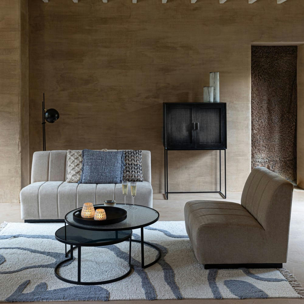 SUAVE - Tapis avec formes organiques écru ecru 240x180 cm