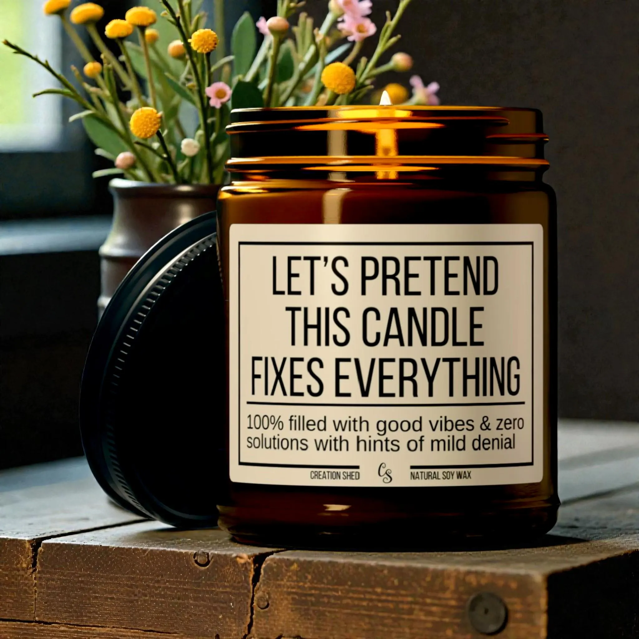 Funny Candle Gift, Self Care Gift, Coworker Gift, Relaxation Candle, Stress Relief Gift, Sarcastic Humor Emotional Support Scented Candle