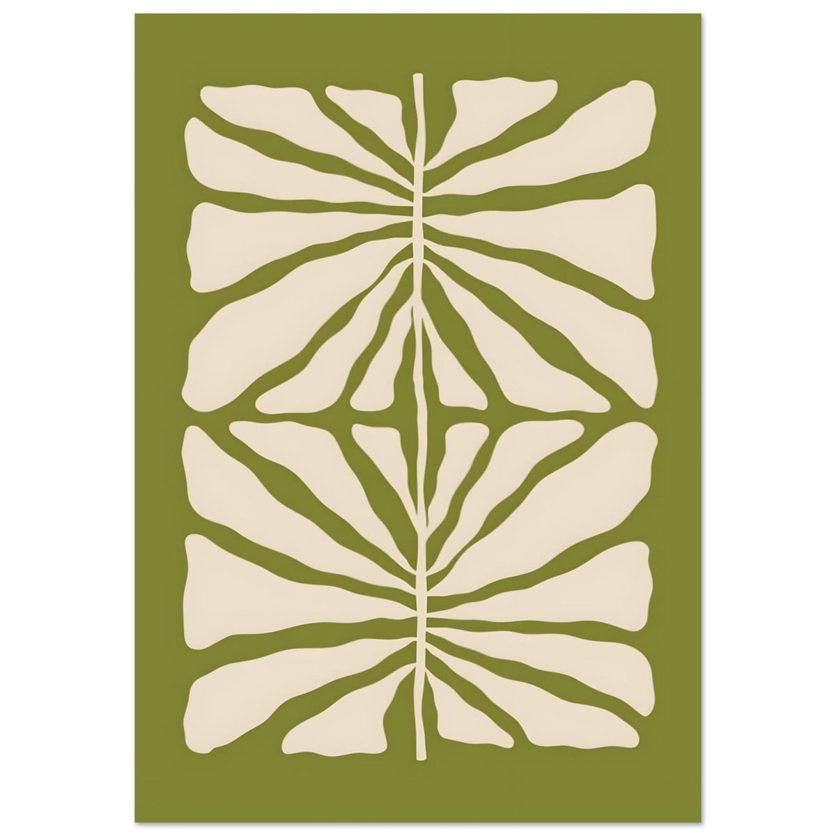 Artfulprints Poster Matisse - Green vibrant reef  - 70x100 cm - Groen