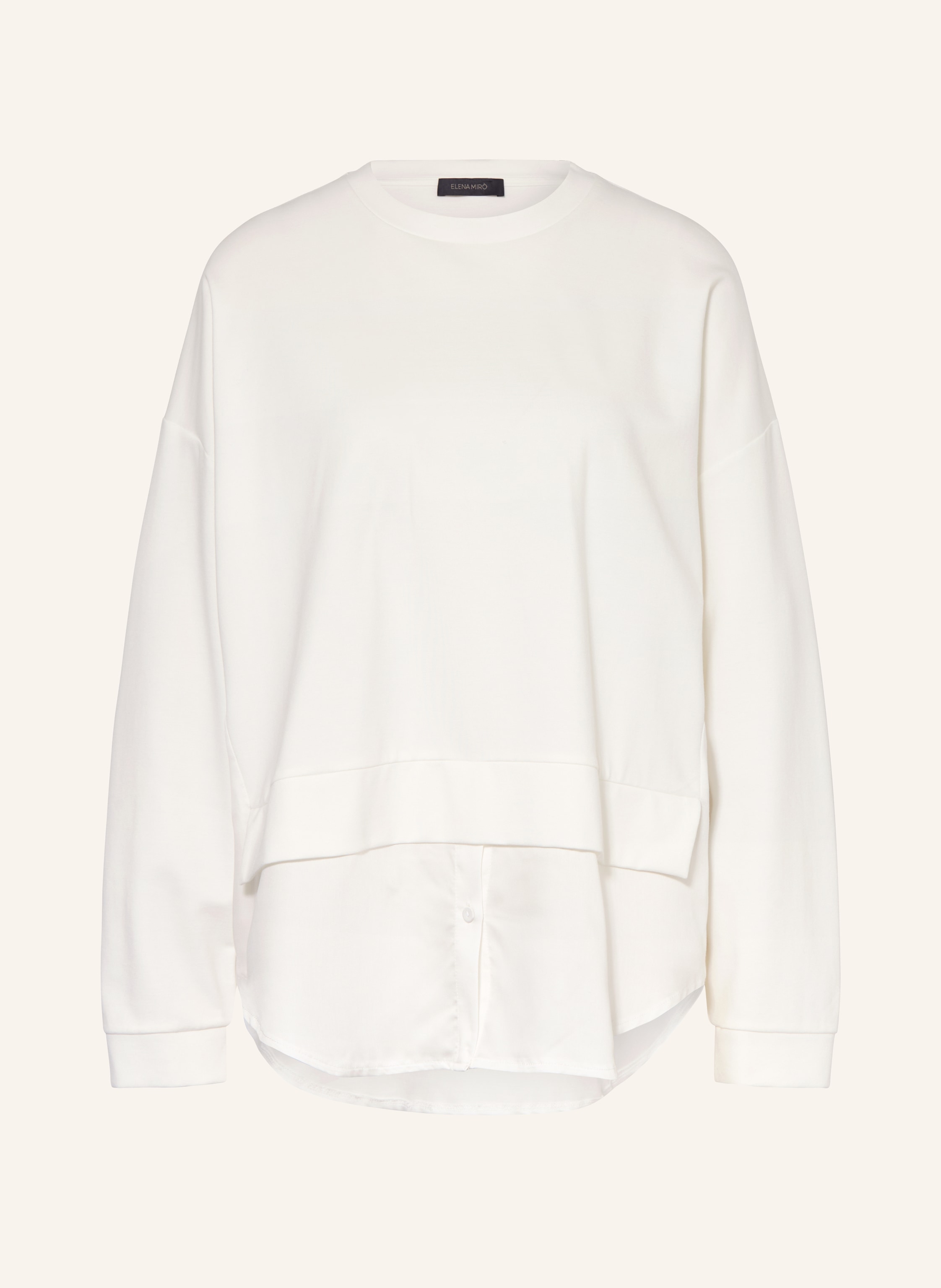 ELENA MIRO Sweatshirt im Materialmix