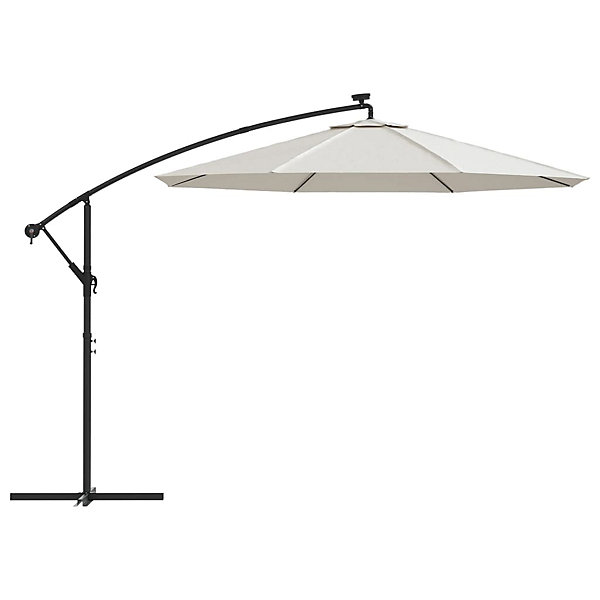 Parasol avec eclairage led 300 cm metal metal Helloshop26