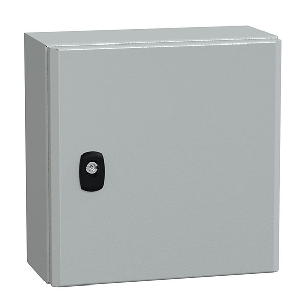 Nsys3d3315p Coffret Métallique étanche Ip66 - 300x300x150 - Plaque Fournie - Spacial S3d - Schneider Electric