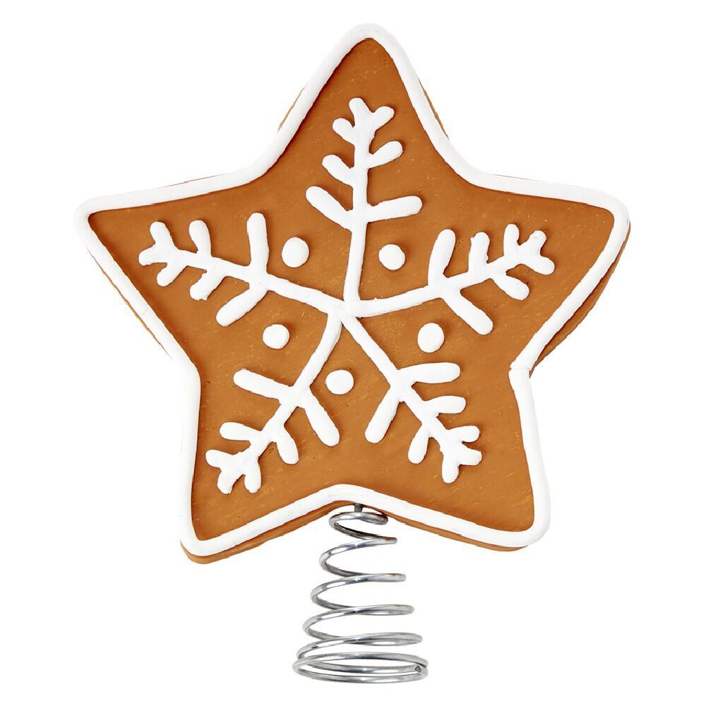 Tête de sapin étoile pain d'épices H16,5cm
