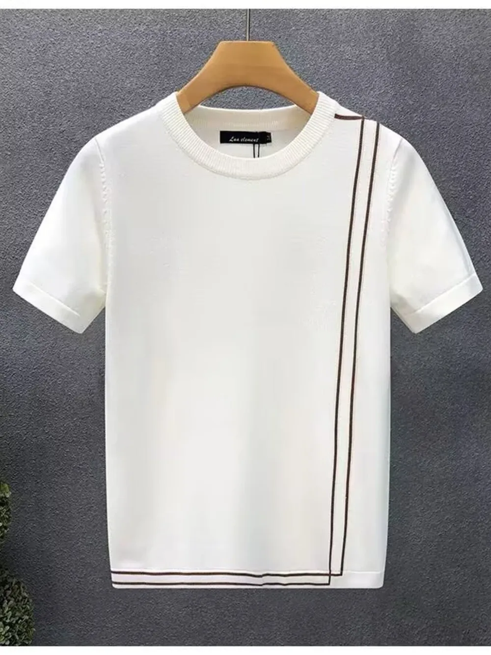 Men's Full Size Round Neck Short Sleeve T-Shirt Plus Size
