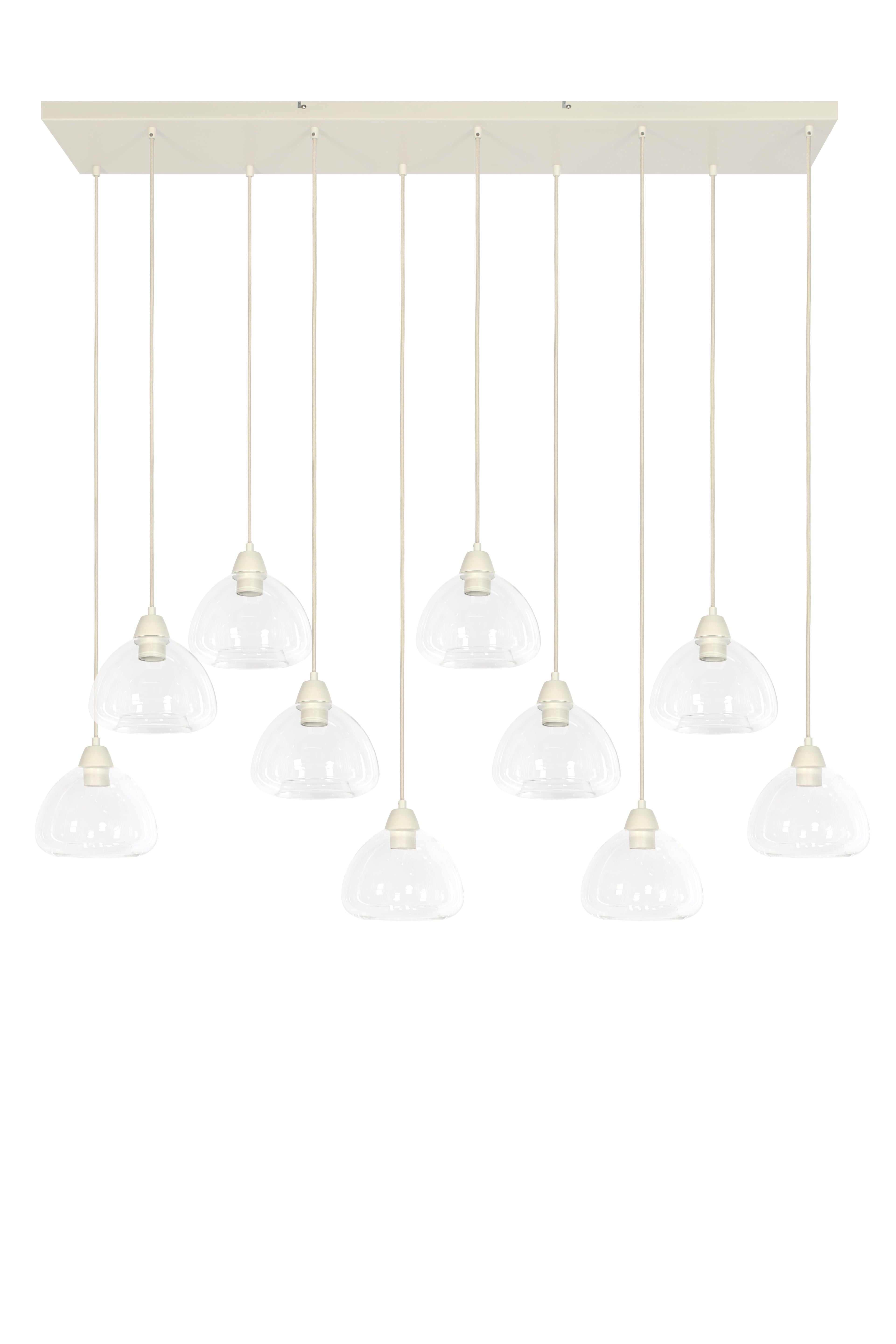 Light & Living hanglamp BISHO - wit - 120x19x14cm