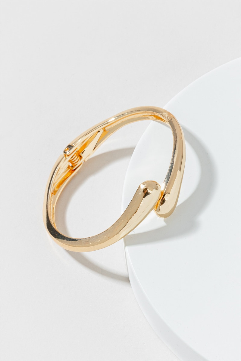Tori Open Hinge Bubble Cuff Bracelet