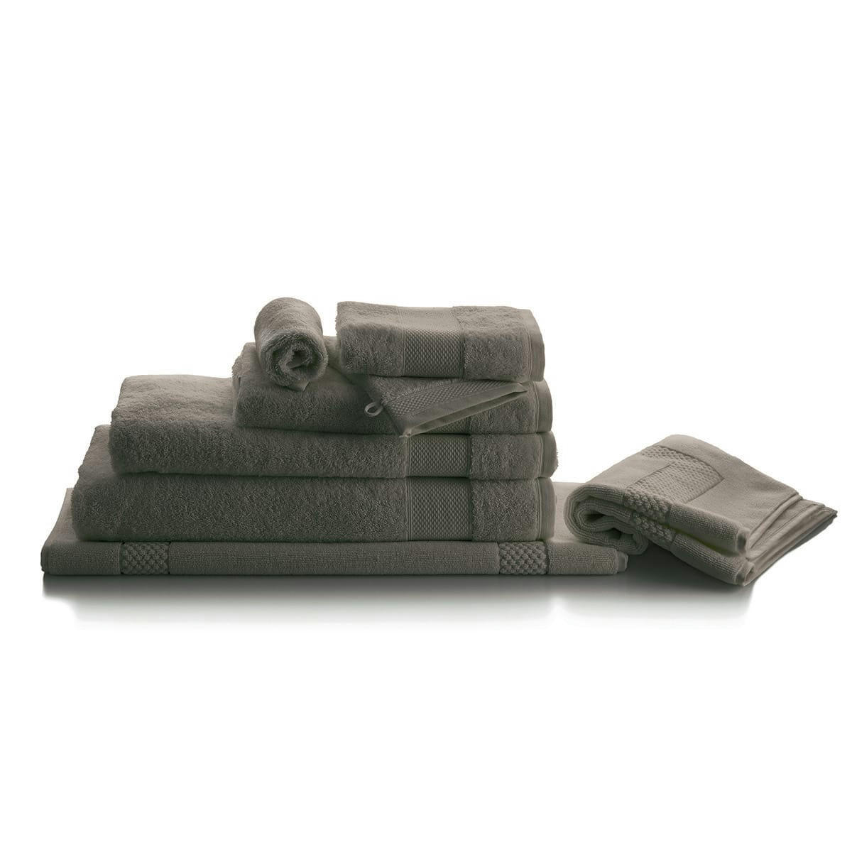 PÉTALE - Tapis de bain coton lichen 60x80 cm