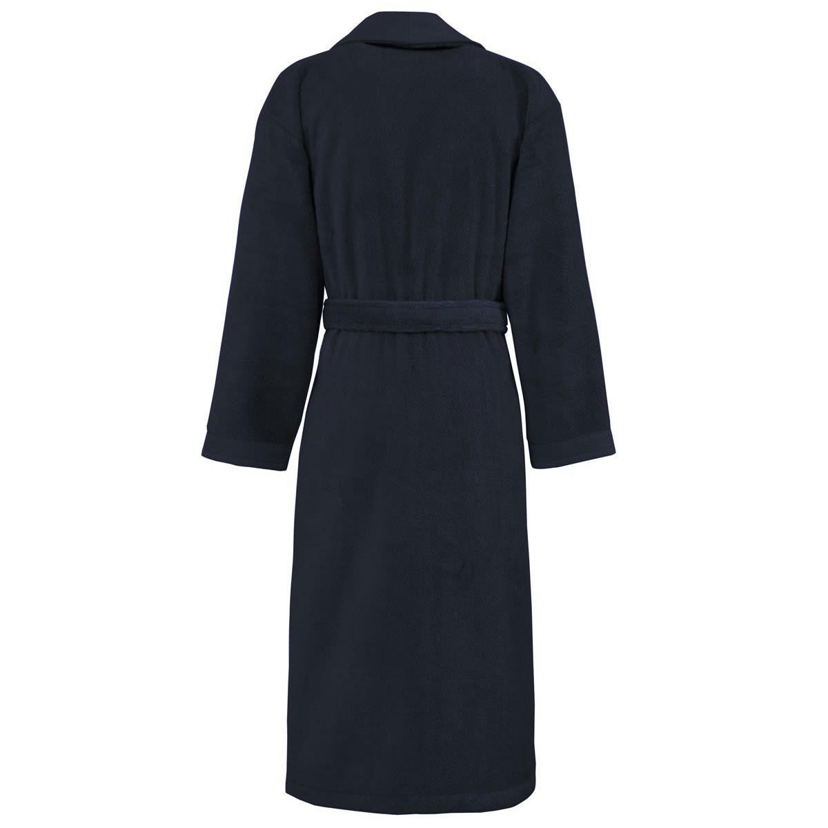 SENSOFT - Peignoir de bain mixte col châle Bleu Nuit L