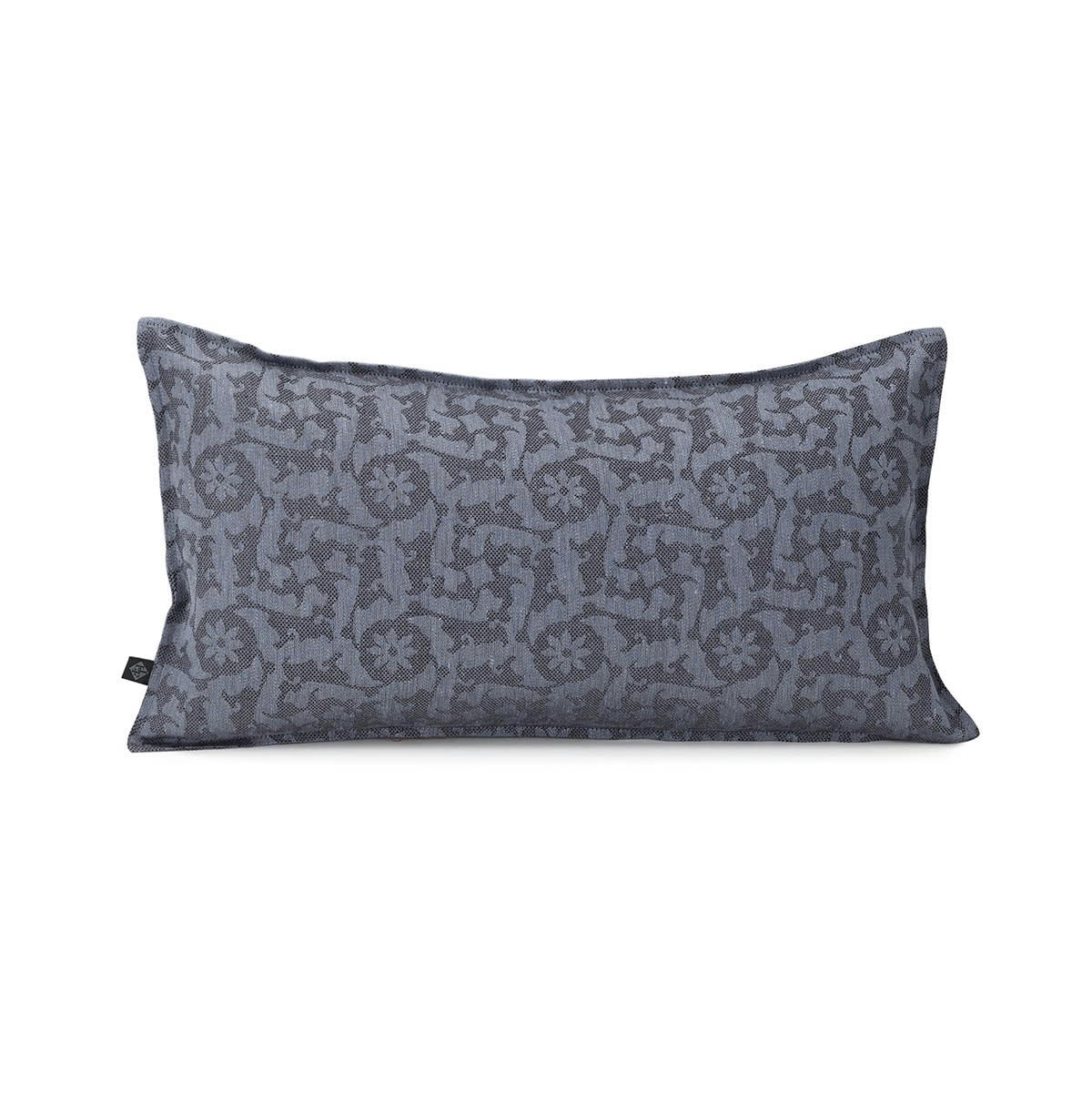 OTTOMANE FRESQUE - Taie d'oreiller en lin ardoise 50 x 30