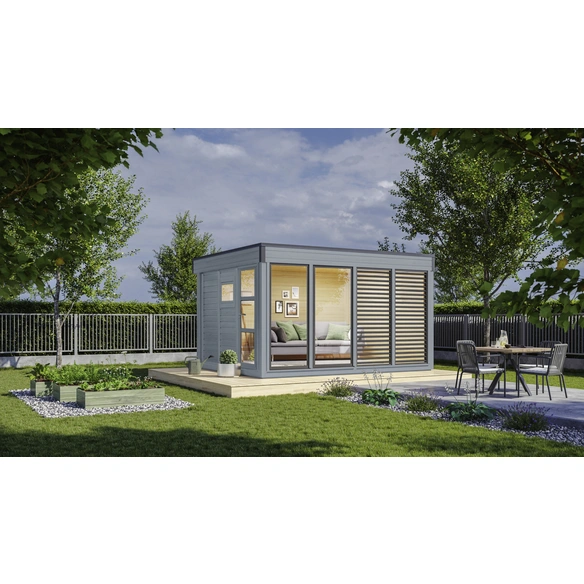 Gartenhaus »Finn Cube Typ 3«, Holz, BxT: 429 x 328 cm (Außenmaße inkl. Dachüberstand)