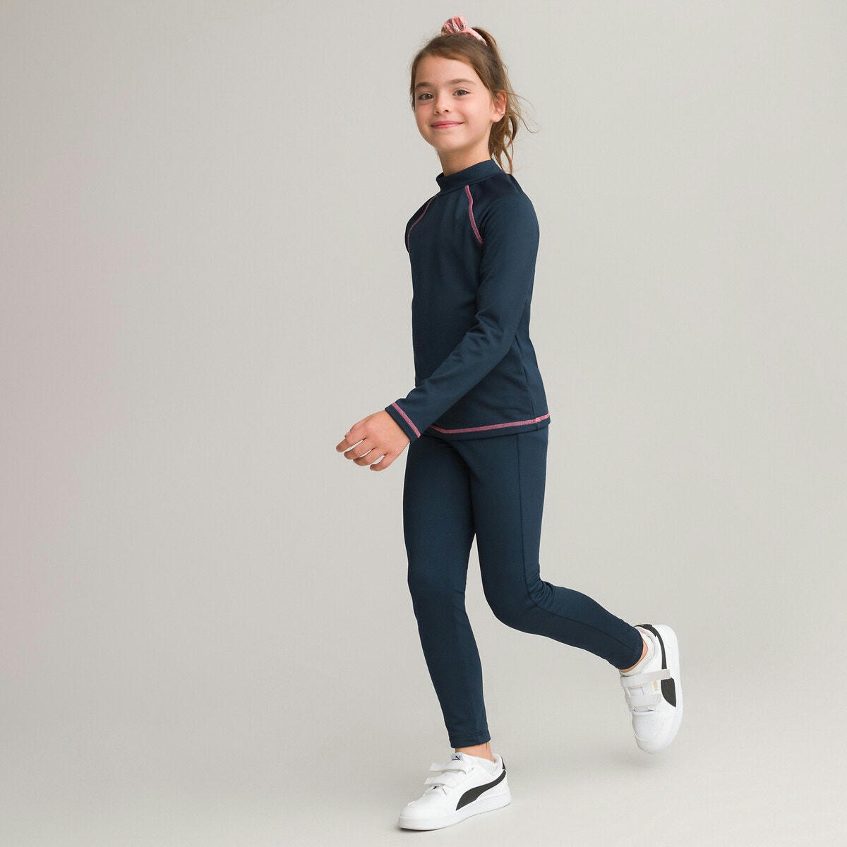 T-shirt de sport manches longues, molleton gratté