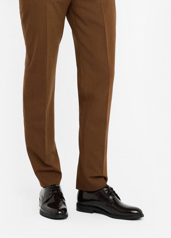 Scarpe stringate in pelle