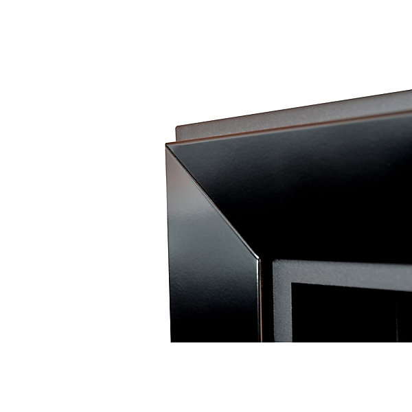 Cheminée au bioéthanol encastrable Frame 1800 SimpleFire avec verre noir