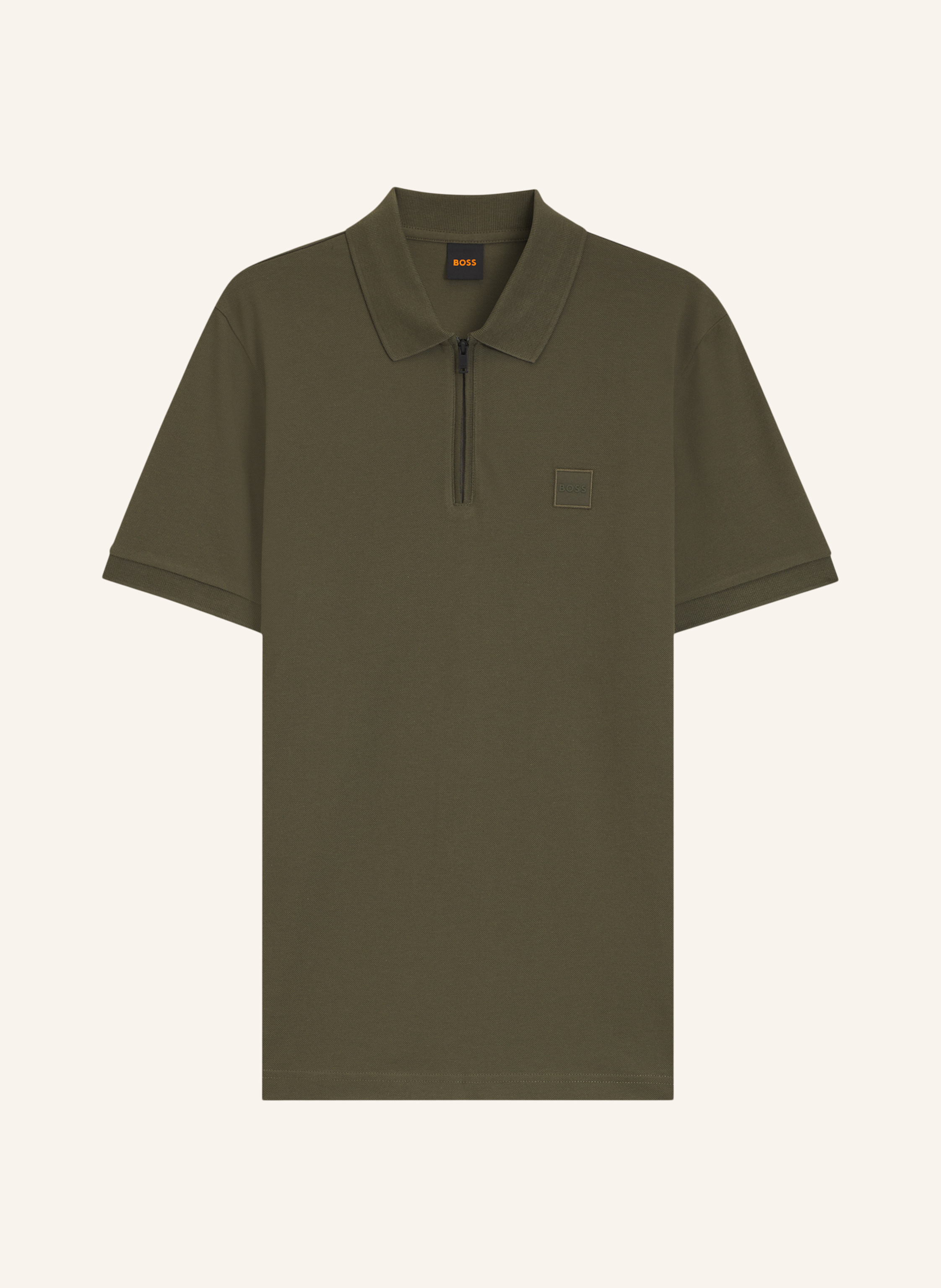 BOSS Piqué-Poloshirt PASSERZIP