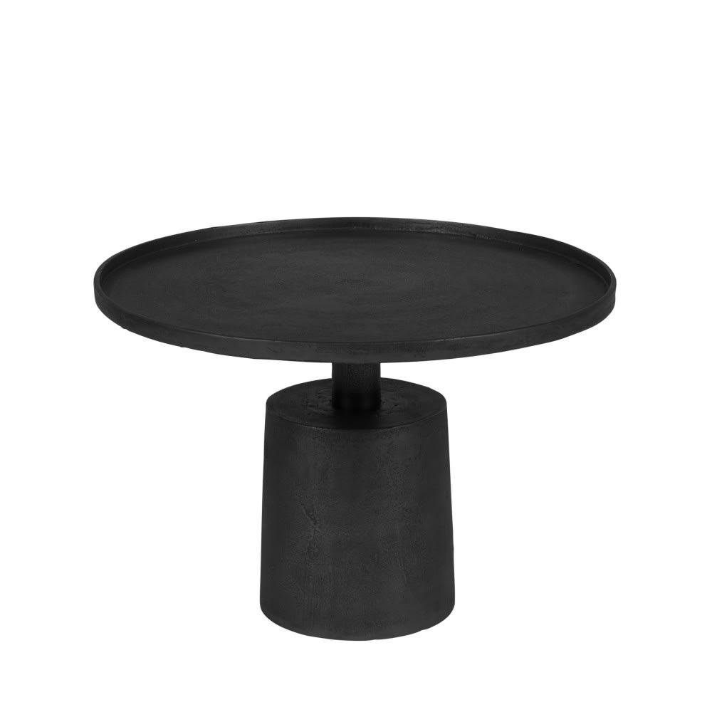 MASON - Table basse ronde en métal D60cm noir