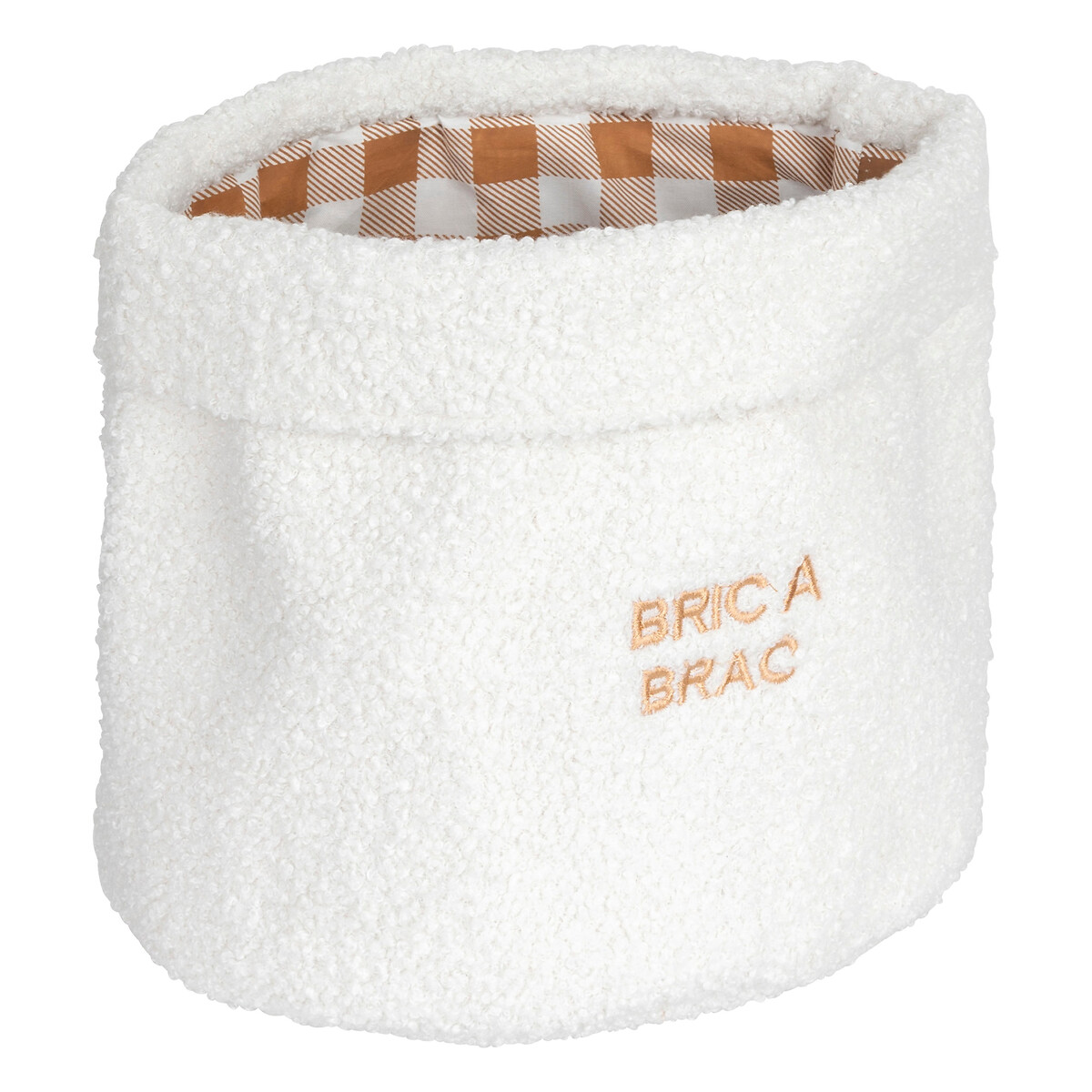 Cesto de arrumação FERME BOUCLETTE branco