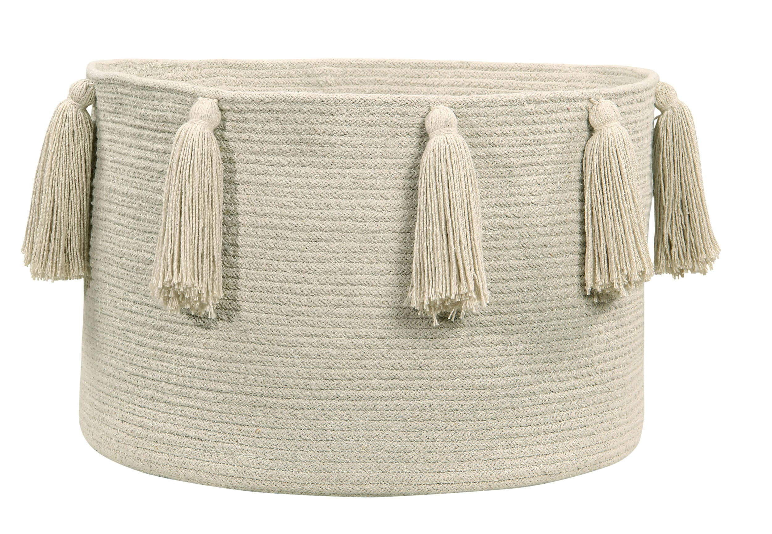 TASSELS - Corbeille en coton blanc 30xØ45