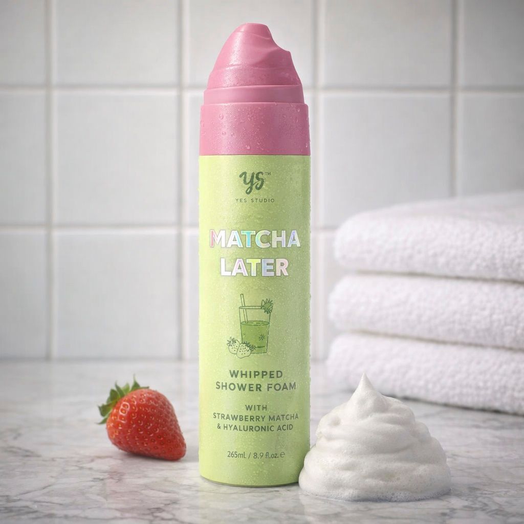 Yes Studio Whipped Shower Foam 265ml - Strawberry Matcha