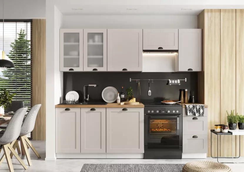 Szafka pod zlew 80 ADELE D80ZL P/L beżowy mat