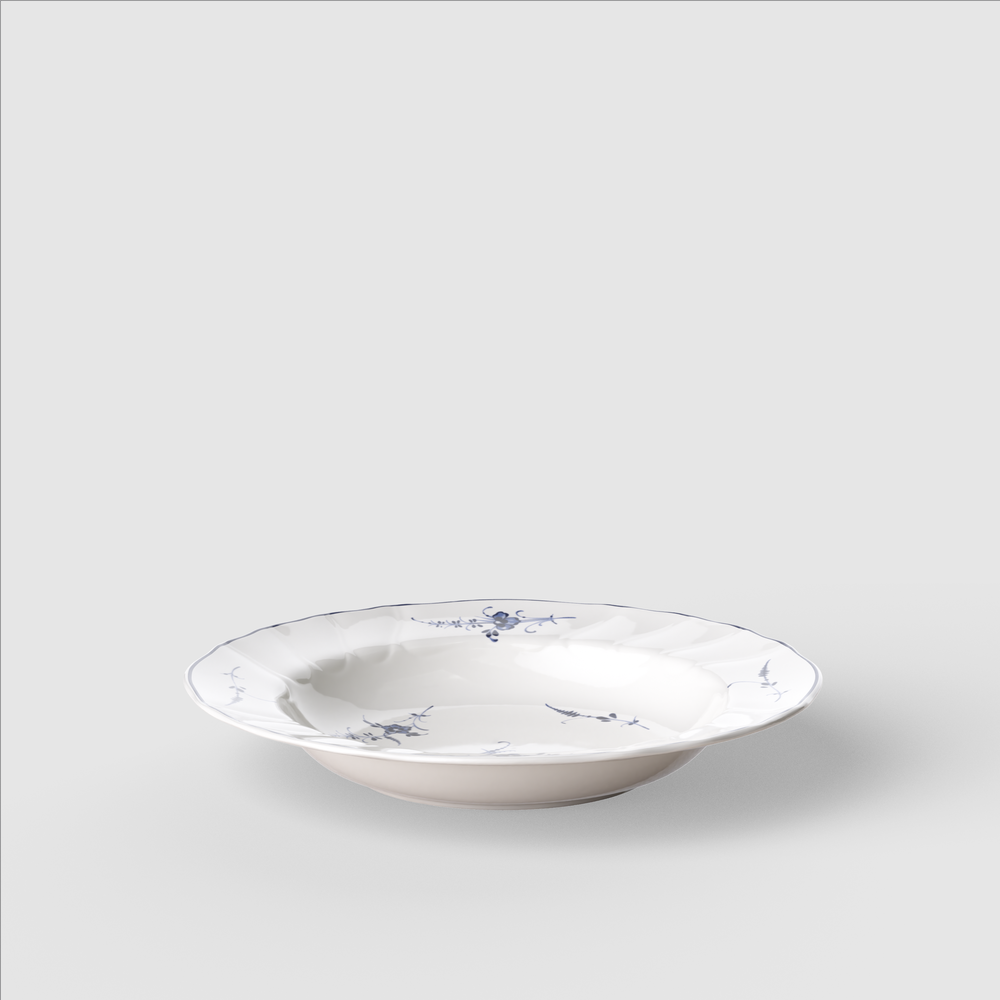 Vieux Luxembourg Soup bowl - White, 9'', Premium Porcelain