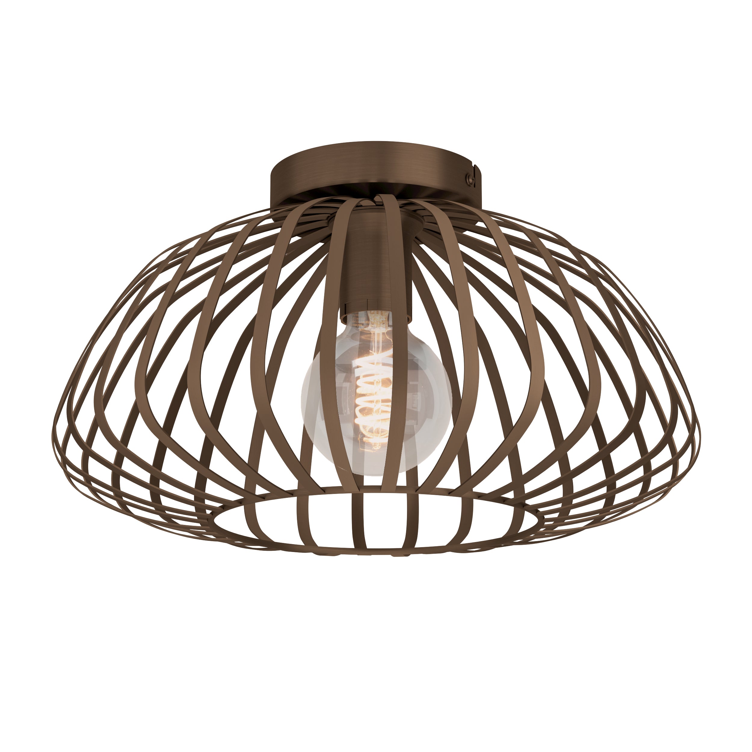EGLO plafondlamp Espinal - e27 - ø 38.5 cm - brons - staal
