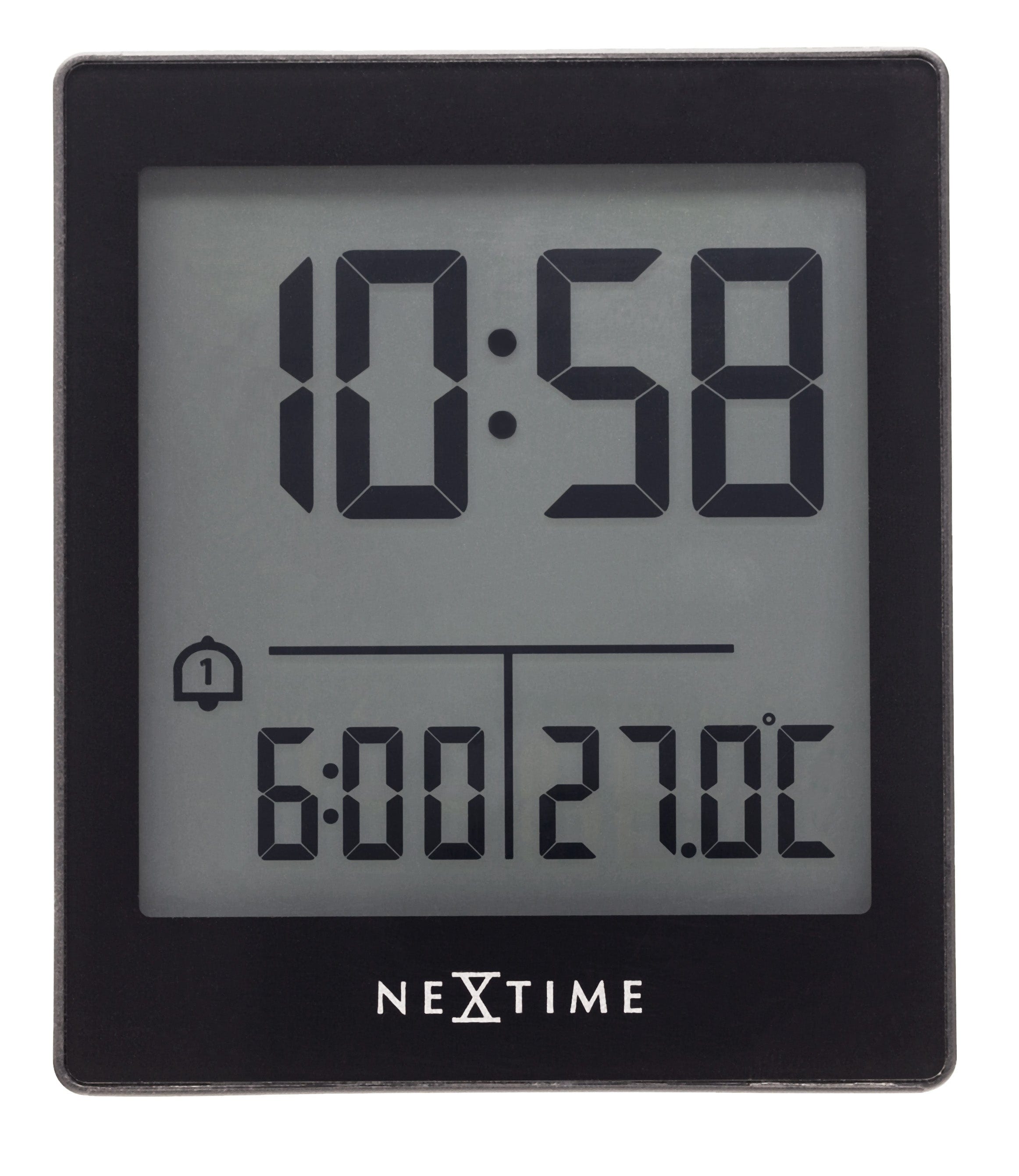 NeXtime - Digitale Tafelwekker 7,7x8,9x3 cm - RCC - Temperatuur -