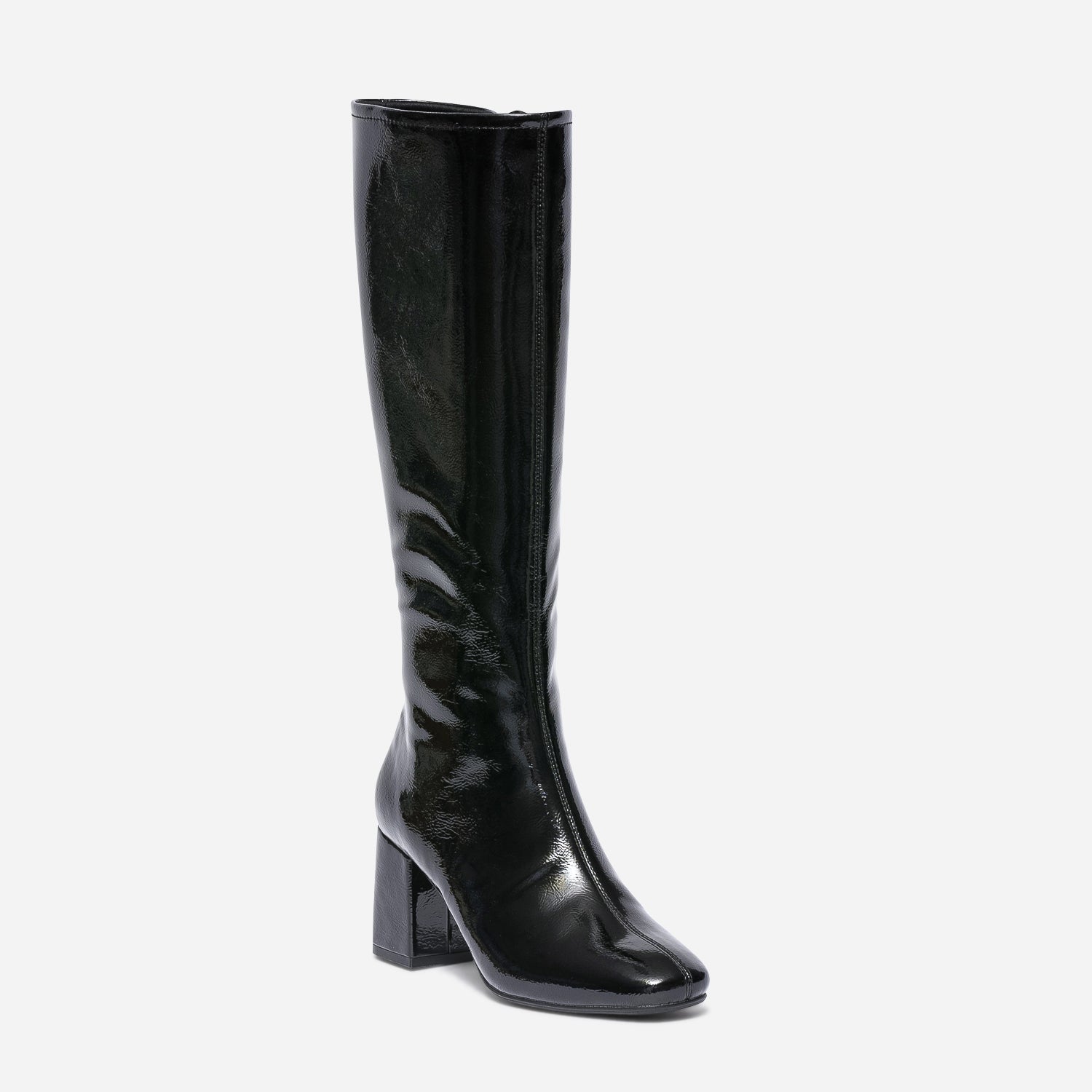 Botte noire vernie