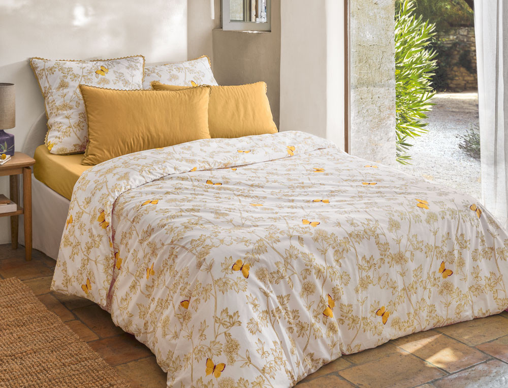 Taie d'oreiller unieDe fleur en fleur