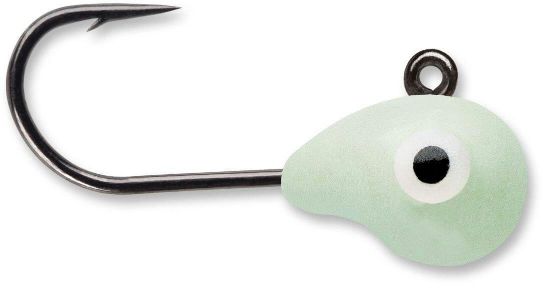 VMC Tungsten Tubby Jig Kit, Glow, 1/32-oz, 6-pc
