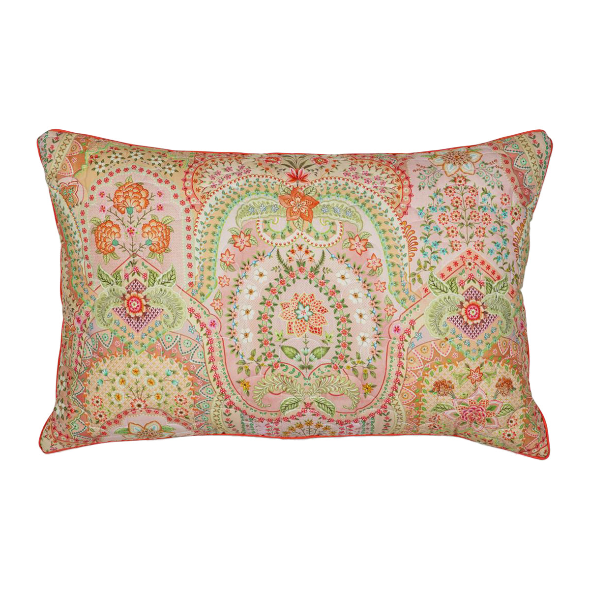 Pip Studio Jabali Flower Quilted Sierkussen 45 x 70 cm - Coral